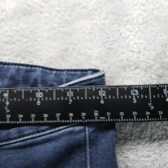 We The Free Jeans Womens 24 Blue Bell Bottom Flare High Rise Hippie 70s Denim - Picture 7 of 8